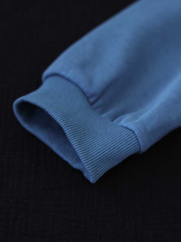 Simple Long Sleeves Loose Solid Color Zipper Stand Collar Outerwear
