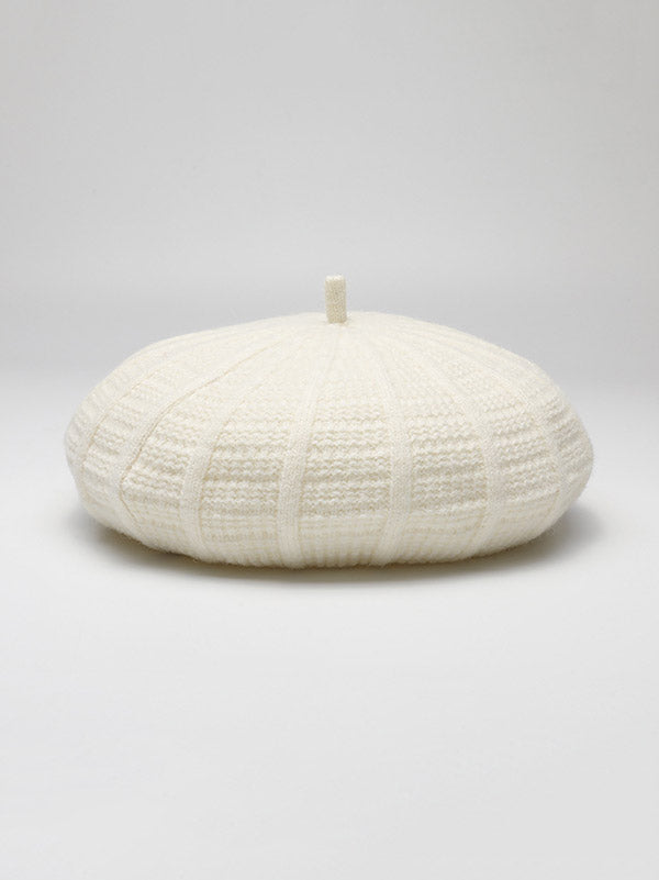 Stylish Knitting Solid Color Beret Hat