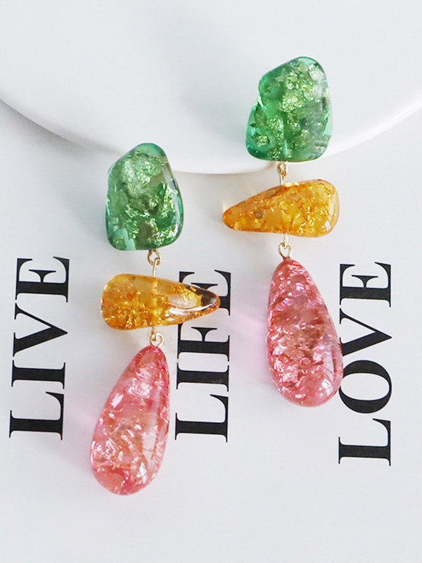 Geometric Drop Earrings