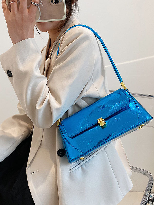 Crocodile Pattern Zipper Handbags