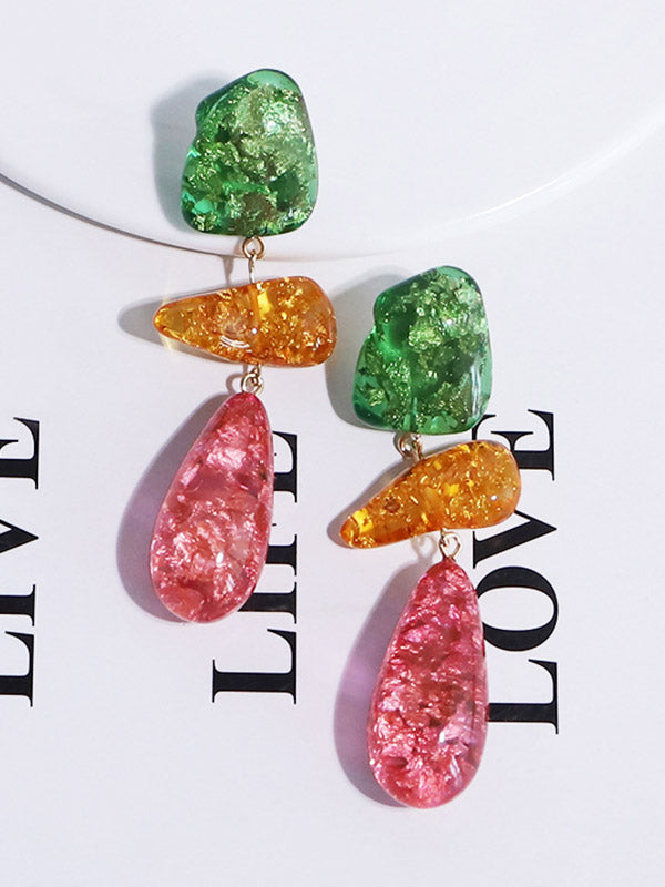 Geometric Drop Earrings