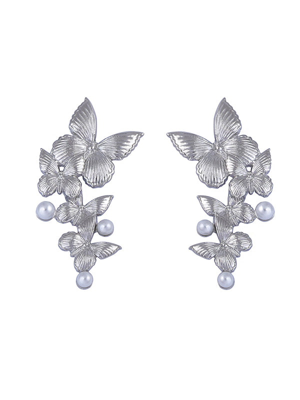 Butterfly Shape Shiny Earrings Accessories