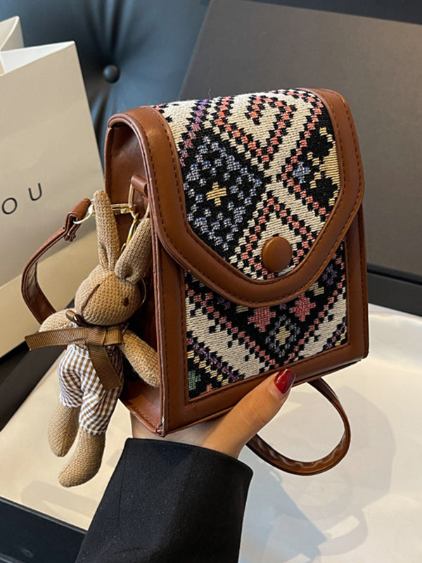 Geometric Split-Joint Crossbody Bags