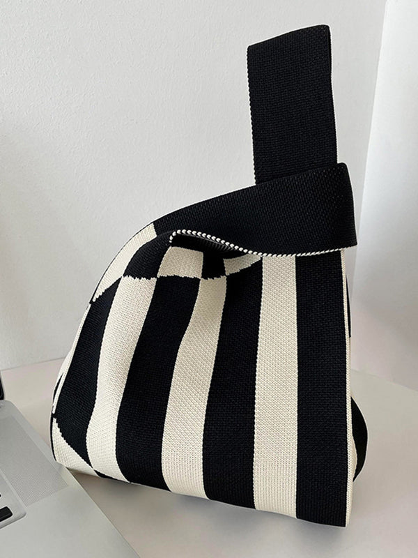 Striped Woven Handbag Bags Accessories