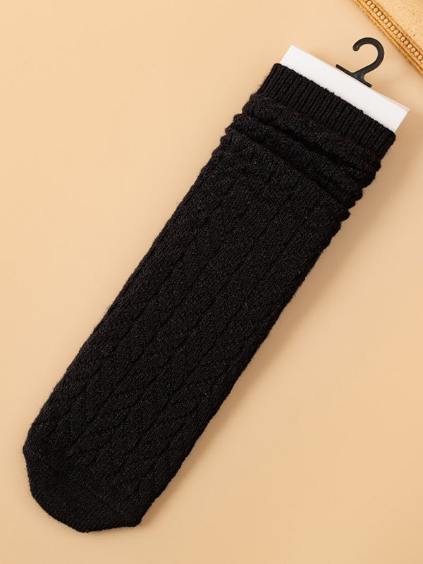 Elasticity Solid Color Split-Joint Socks