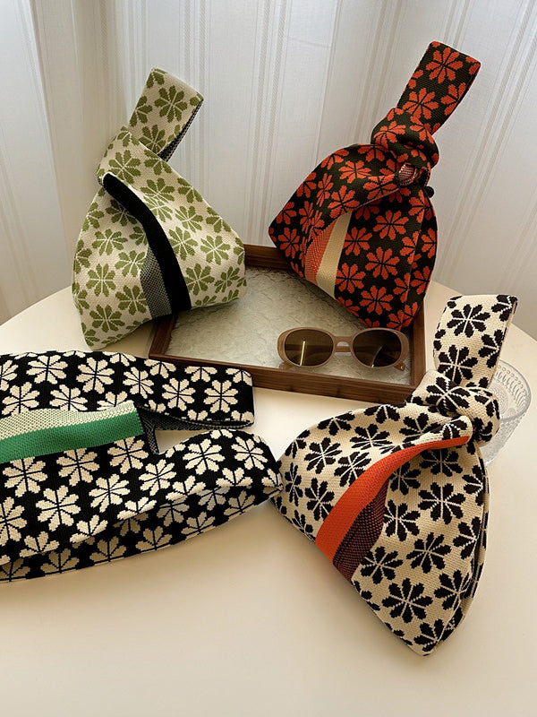 Floral Woven Handbag Bags Accessories