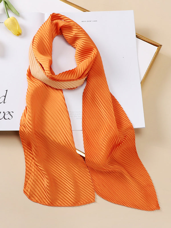 Casual Pleated Solid Color Shawl&Scarf