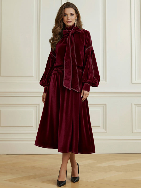 A-Line Loose Solid Color Skirts Bottoms