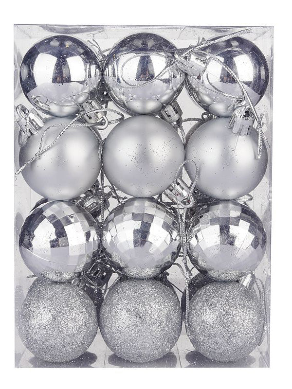 24Pcs Colorful Ball Christmas Tree Decoration