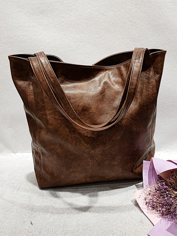 Contrast Color Rivet Split-Joint Handbags Bags