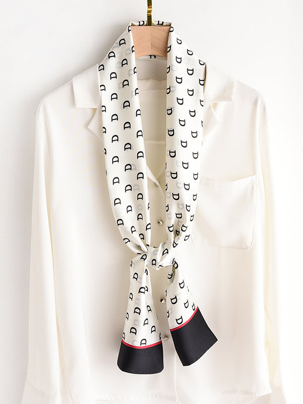 Letter Print Sun Protection Shawl&Scarf