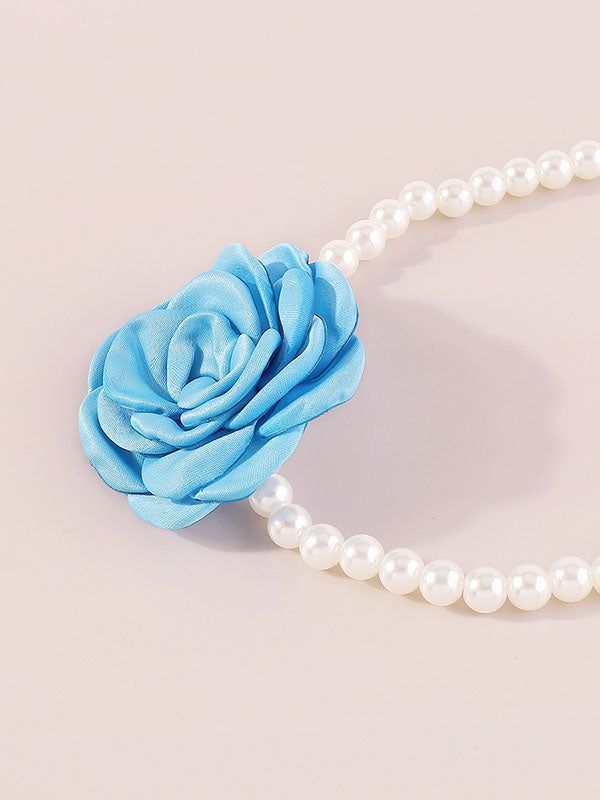 Three-Dimensional Flower Necklaces Accessories