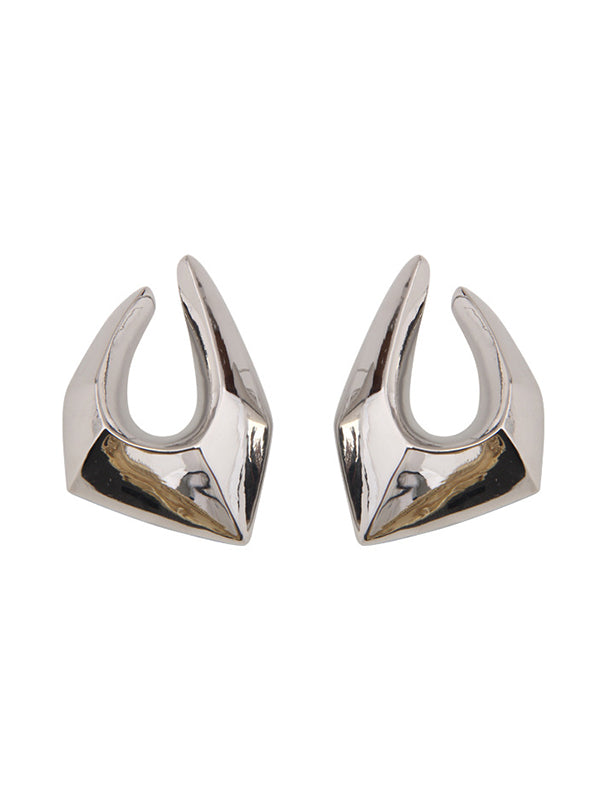 Geometric Hollow Normcore Drop Earrings