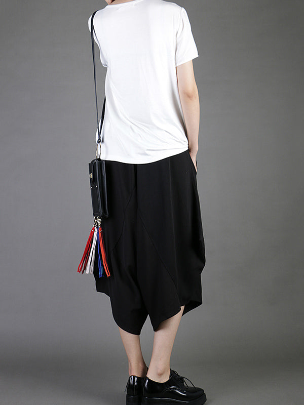 Casual Chiffon Cropped T-Shirt