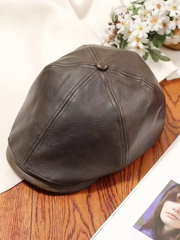 Buckle Hollow Split-Joint Hats Beret