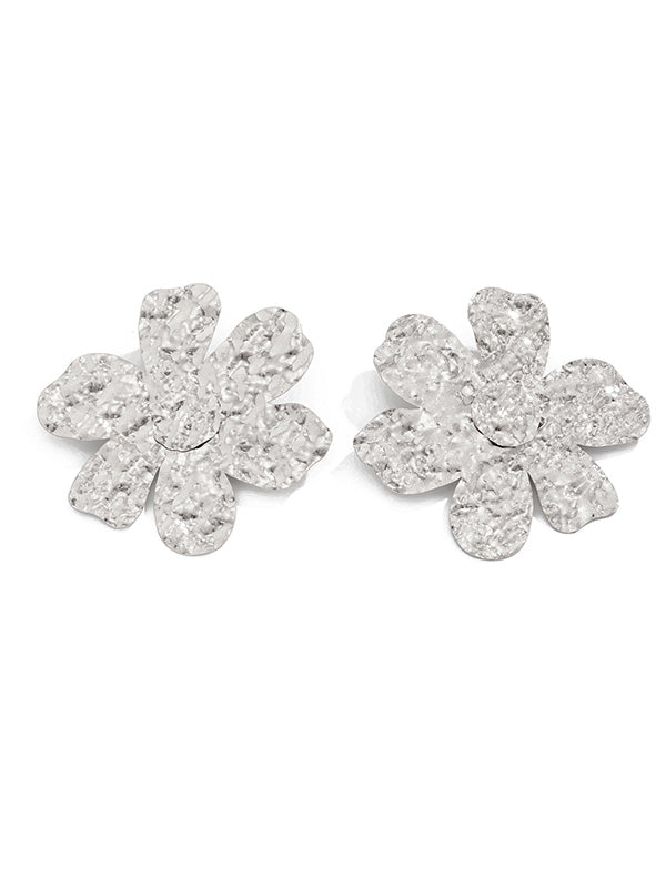 Flower Shape Irregularity Earrings Accessories