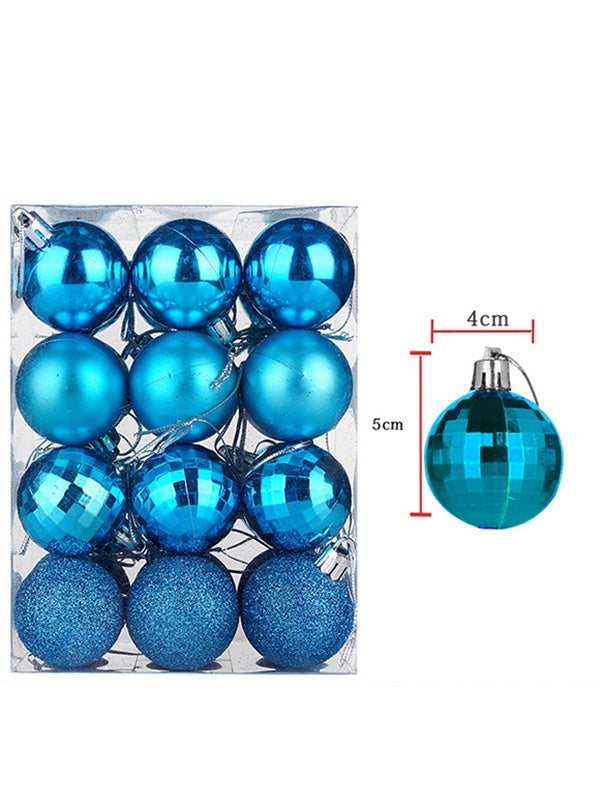 24Pcs Colorful Ball Christmas Tree Decoration