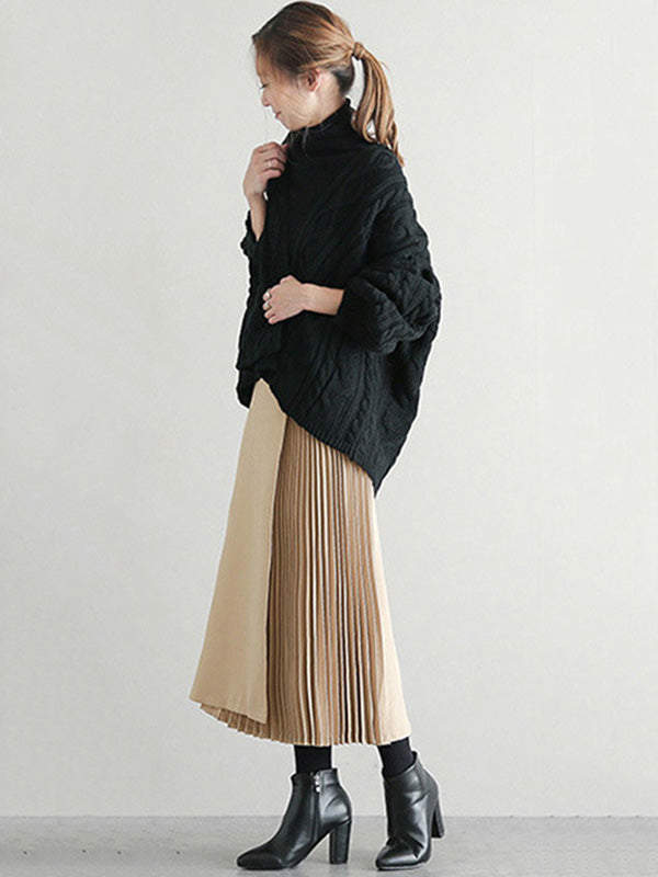 Graceful A-Line Pleated Skirt