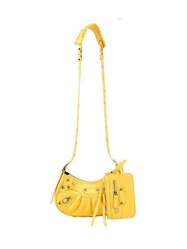 Rivet Zipper Crossbody Bags