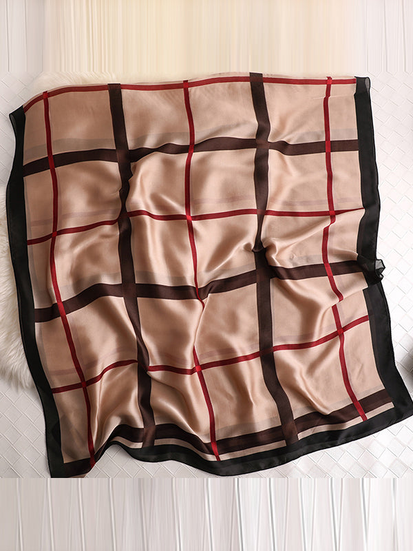 Keep Warm Plaid Sun Protection Scarf