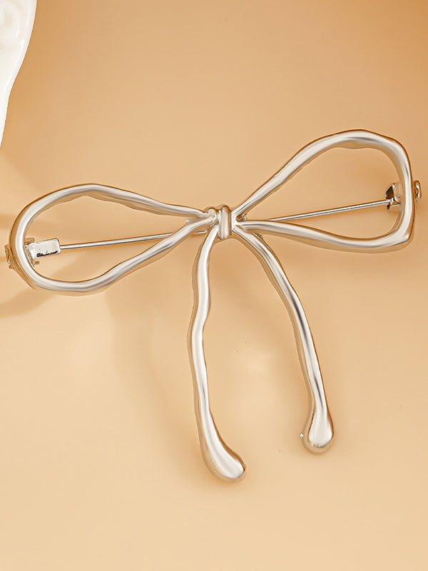 Bowknot Solid Color Brooch Accessories