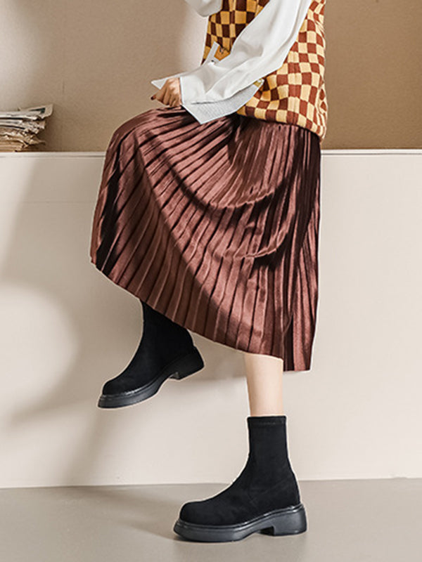 Round-Toe Split-Joint Boots