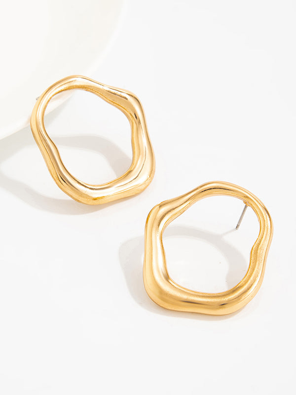 Shiny Irregularity Earrings Accessories