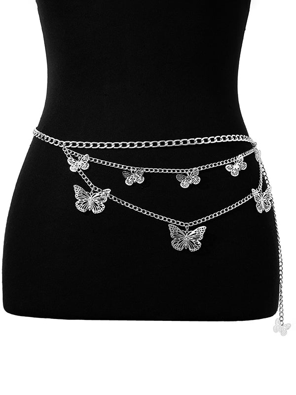 Butterfly Shape Chains Tasseled Waist Chain Accessories Belts