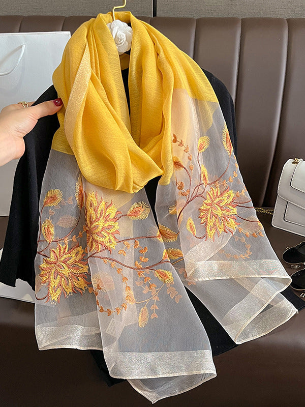 Embroidered Leisure Shawl&Scarf