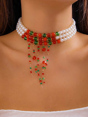 Geometric Tasseled Necklaces Accessories