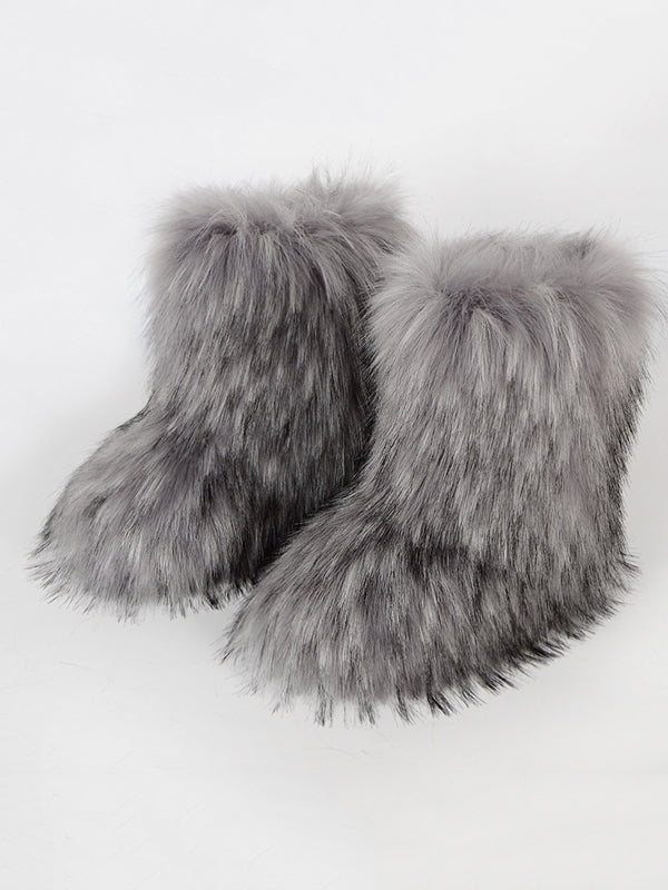 Contrast Color Keep Warm Boots