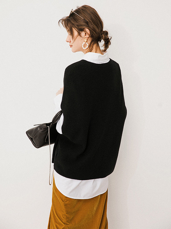 Casual Loose Solid Color V-Neck Vest Top