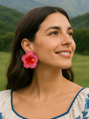 Flower Shape Earrings Accessories + Rings Accessories