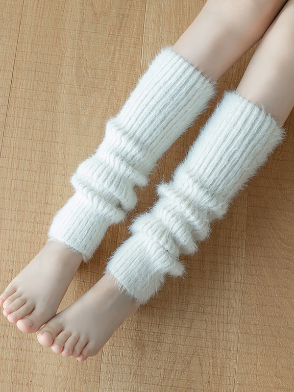 Casual Skinny Keep Warm Solid Color Leg Warmers Accessories