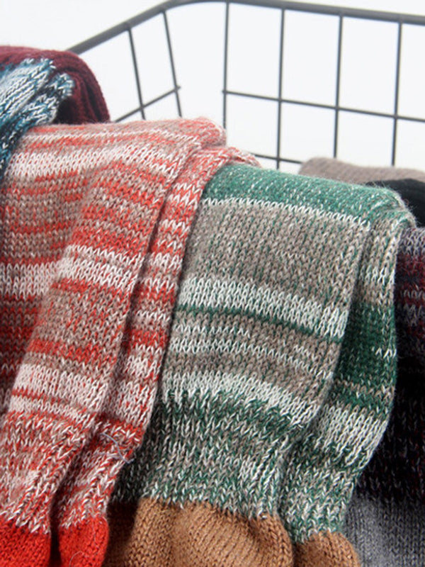 Casual Contrast Color Leg Warmers Leg Warmers Accessories