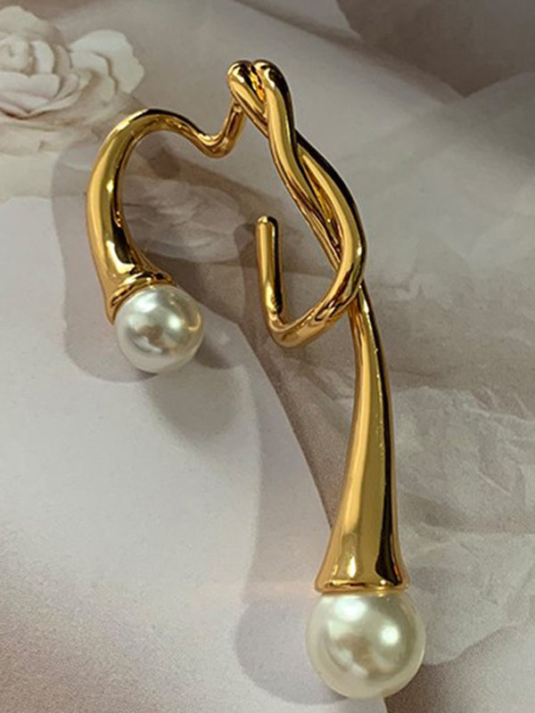 Asymmetric Geometric Normcore Ear Clip