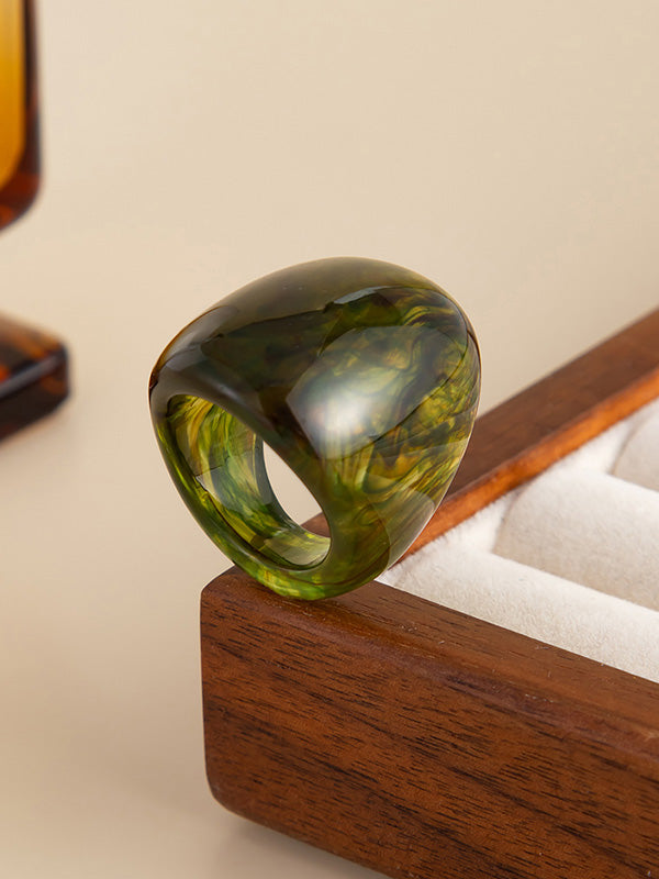 Geometric Shiny Irregularity Rings Accessories