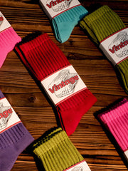 Elasticity Pleated Solid Color Socks
