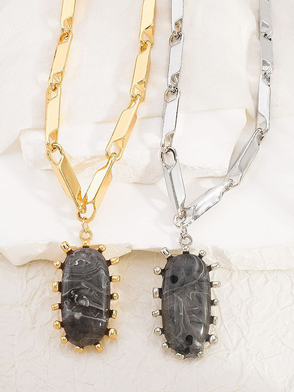 Chains Geometric Normcore Necklaces Accessories