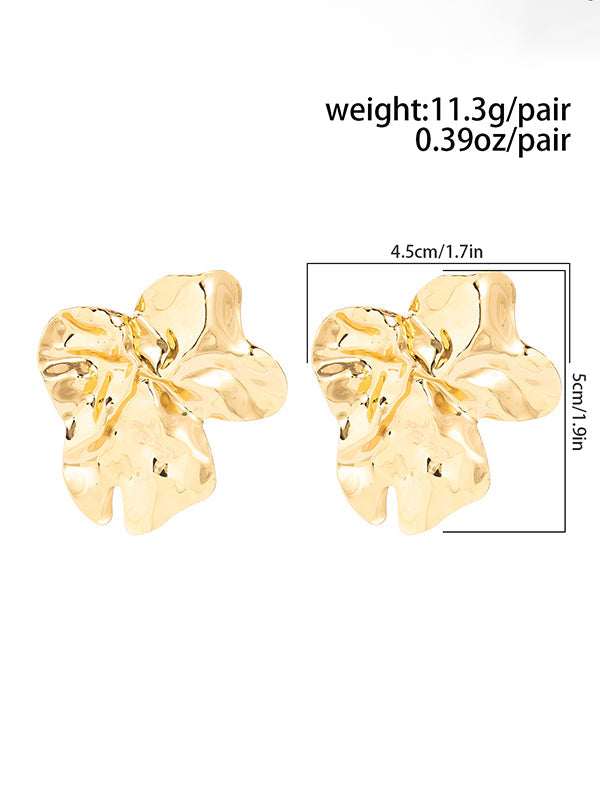 Flower Shape Normcore Earrings Accessories