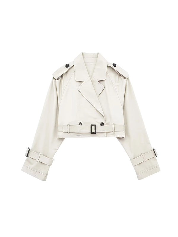 Split-Joint Long Sleeves Loose Lapel Jackets