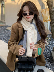Simple Keep Warm Contrast Color Shawl&Scarf