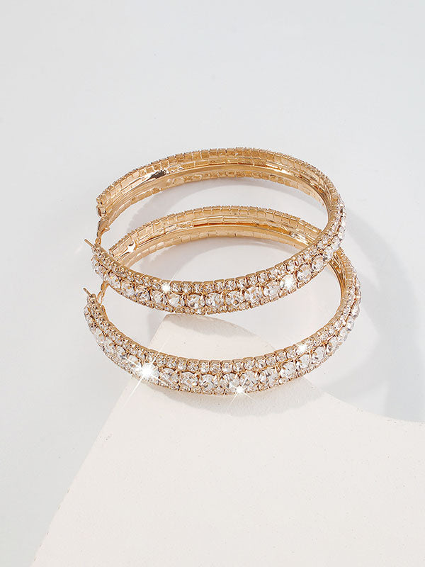 Rhinestone Earrings Accessories Ear-Ring