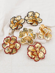 Flower Shape Drop Earrings