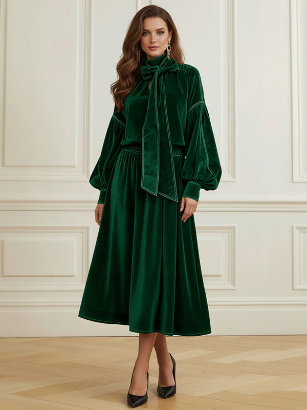 A-Line Loose Solid Color Skirts Bottoms