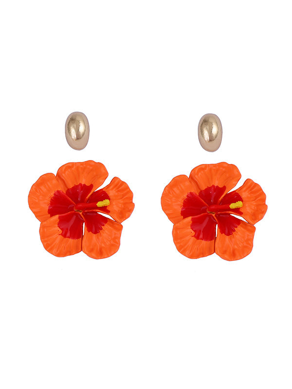 Flower Shape Earrings Accessories + Rings Accessories