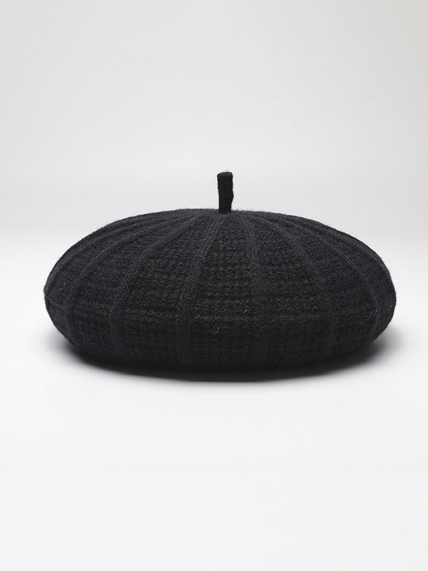 Stylish Knitting Solid Color Beret Hat