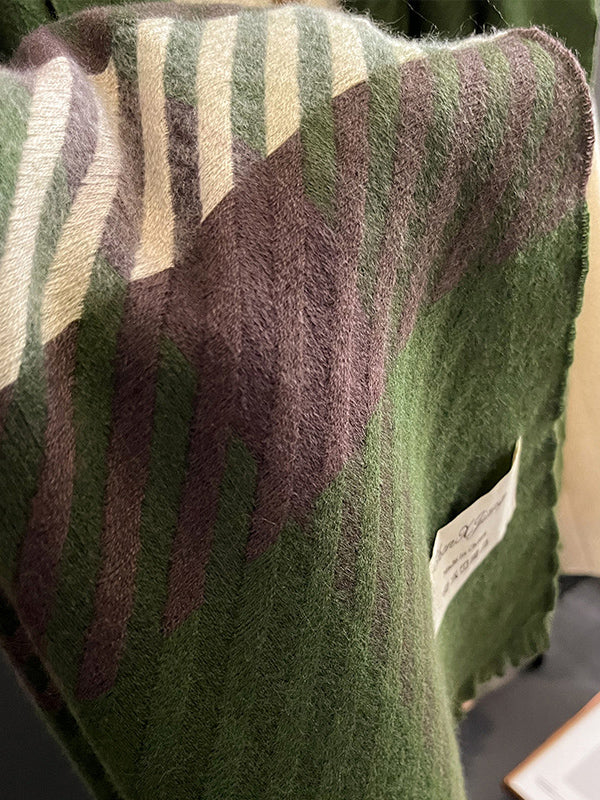 Urban Imitated Cashmere Stripped Warm Shawl&Scarf