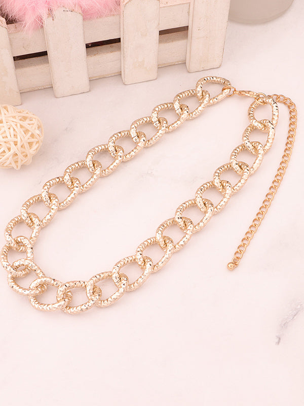 Chains Geometric Hollow Necklaces Accessories Dainty Necklace