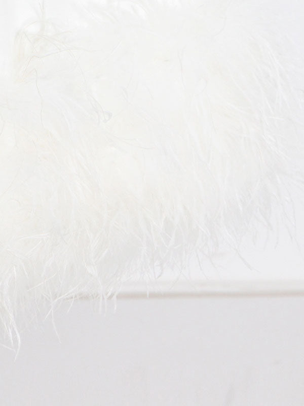 Simple Sleeveless Loose Feathers Solid Color Midi Dresses